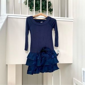 Paper Doll Girls Dress with Flower